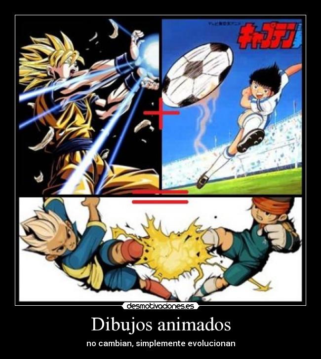 Dibujos animados - no cambian, simplemente evolucionan