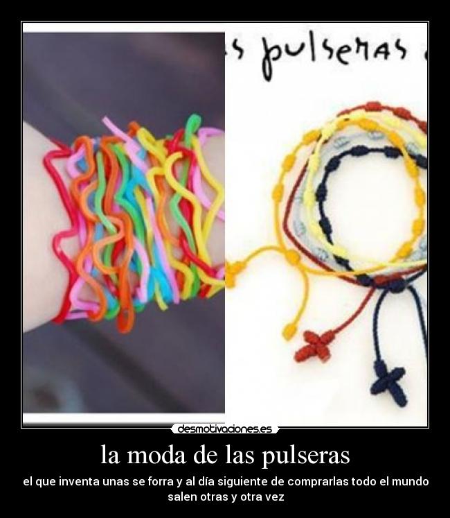 la moda de las pulseras -