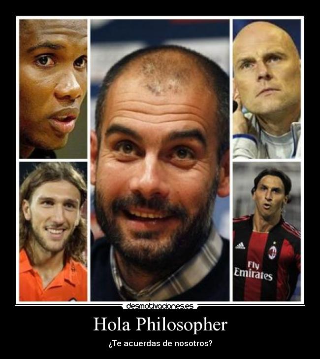 carteles pep guardiola zlatan ibrahimovic entrenador copenaghe etoo samuel chigrinsky desmotivaciones
