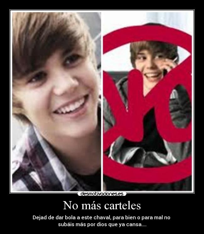 No más carteles -
