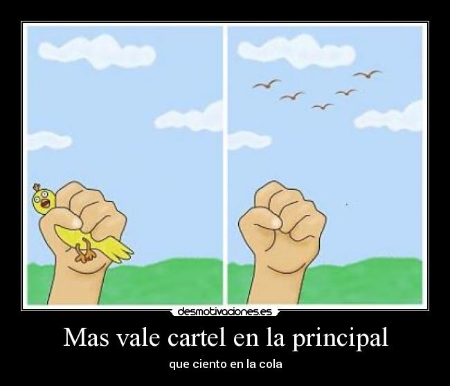 carteles cartel principal cola desmotivaciones