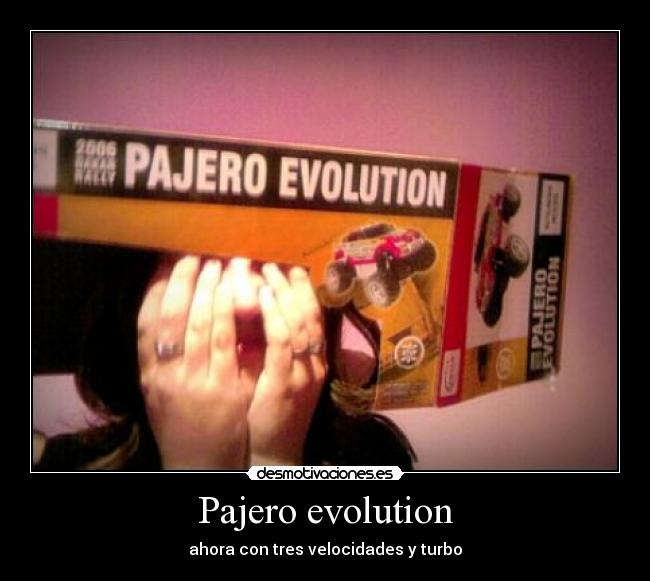 Pajero evolution - ahora con tres velocidades y turbo