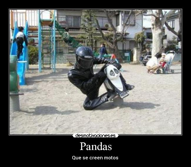 carteles pandasquesecreenmotos desmotivaciones
