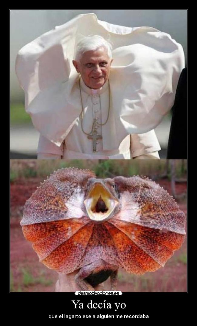 Ya decía yo -