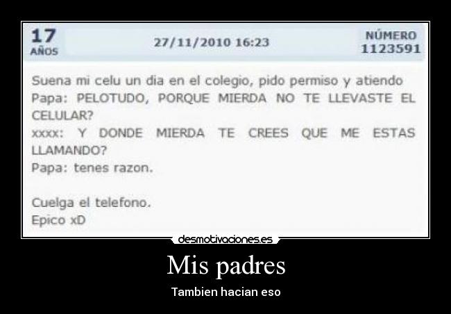 Mis padres - Tambien hacian eso