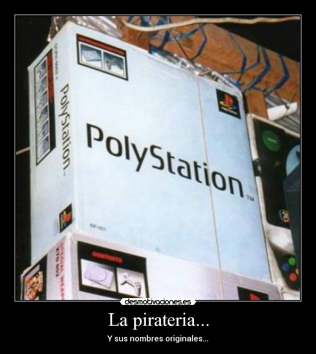 La pirateria... - Y sus nombres originales...