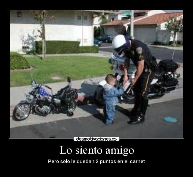Lo siento amigo - Pero solo le quedan 2 puntos en el carnet