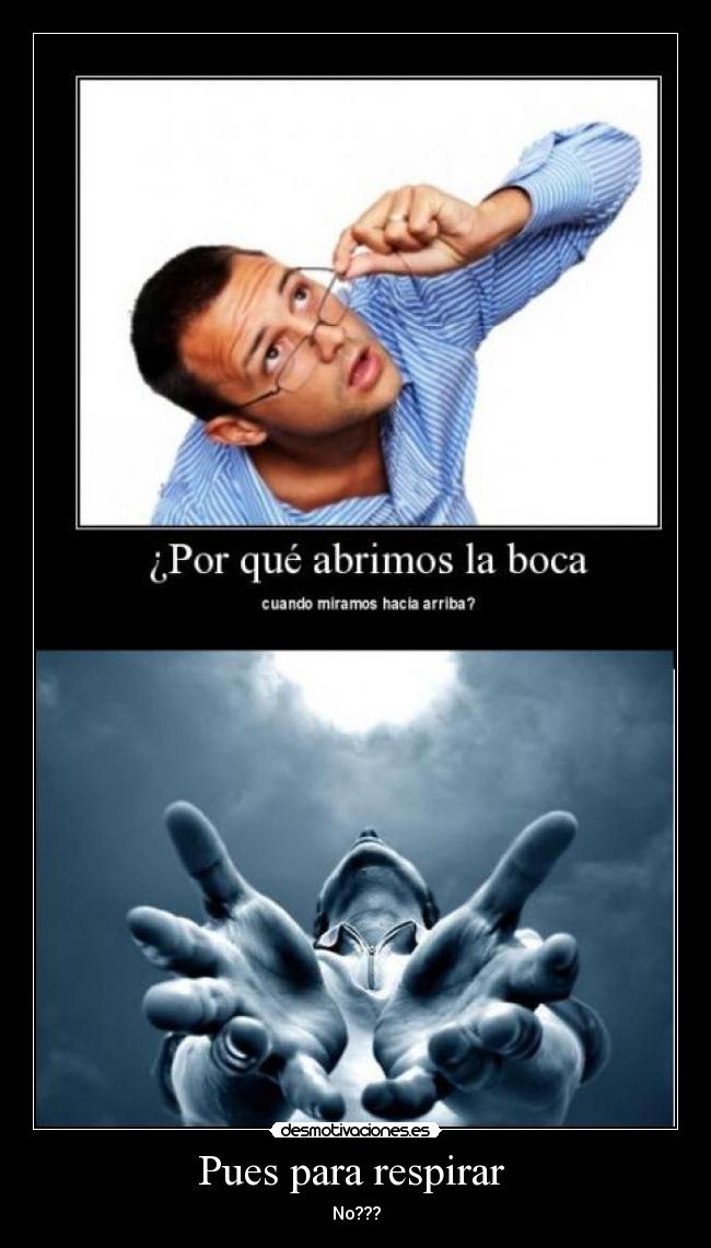 Pues para respirar - No???