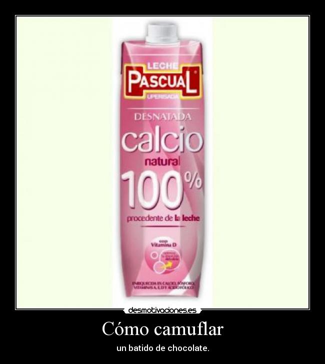 carteles batido chocolate desmotivaciones