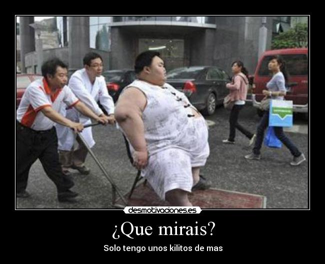 ¿Que mirais? - Solo tengo unos kilitos de mas