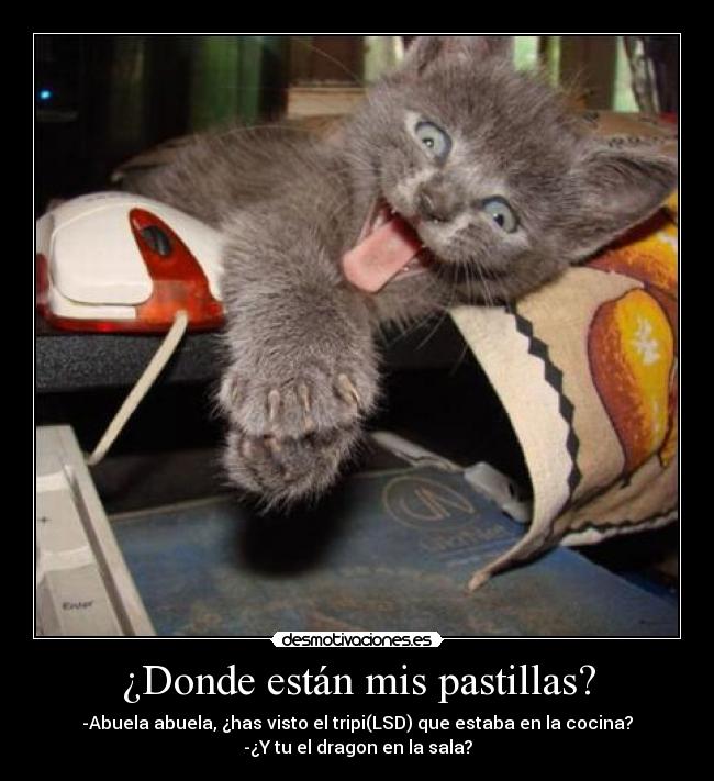 ¿Donde están mis pastillas? -