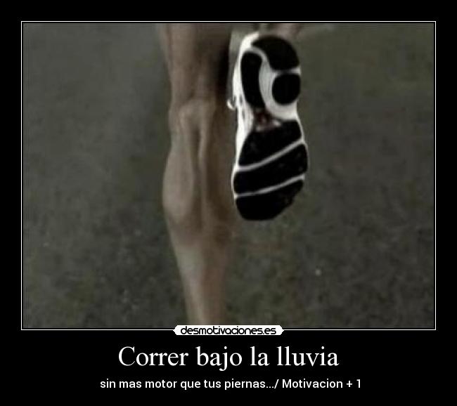 Correr bajo la lluvia -