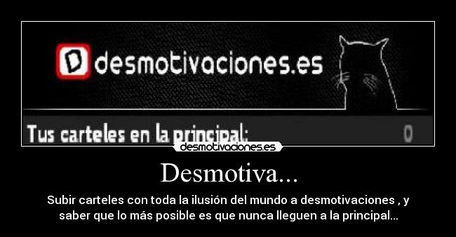 Desmotiva... -