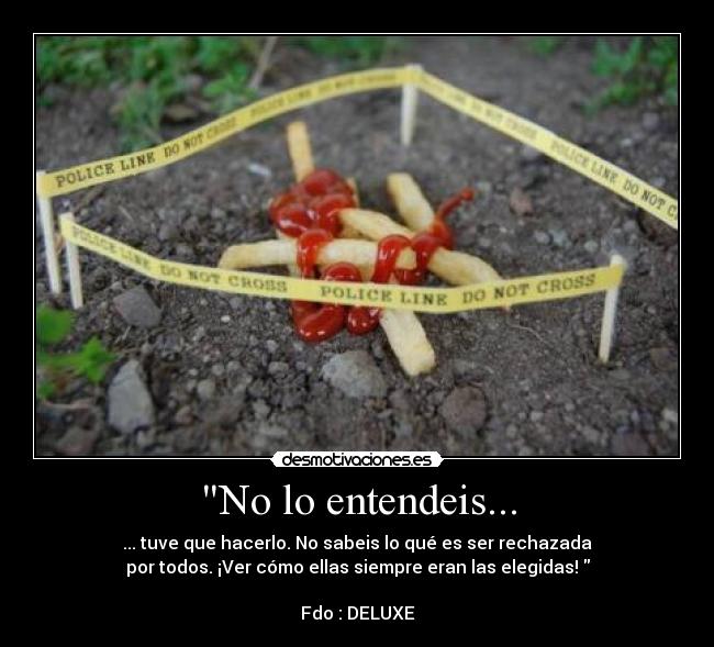 No lo entendeis... -
