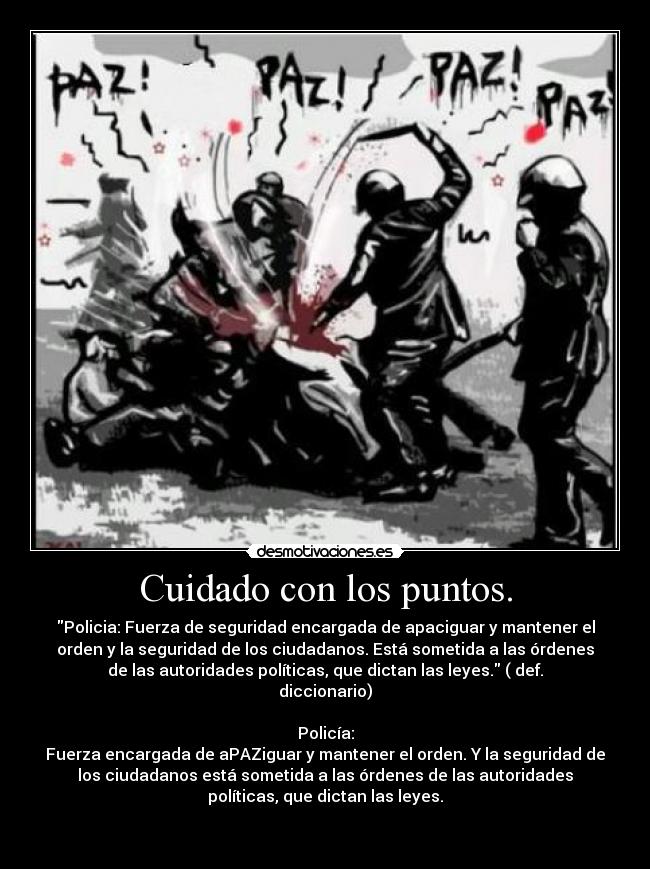 Cuidado con los puntos. - 