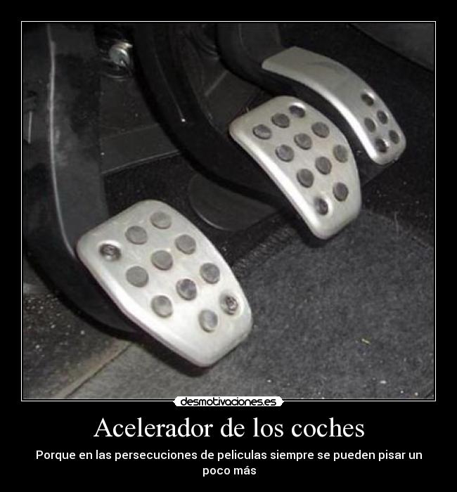 Acelerador de los coches - 