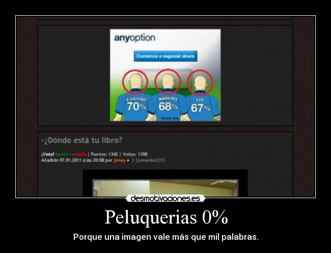 carteles peluqueria calvo imagen palabras desmotivaciones