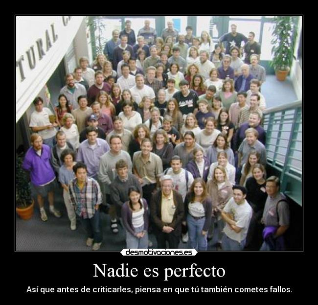 Nadie es perfecto -