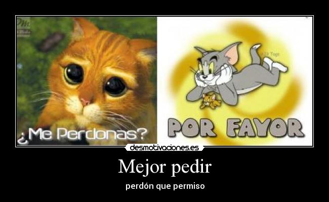 carteles perdon permiso desmotivaciones