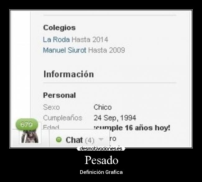 Pesado - Definición Grafica