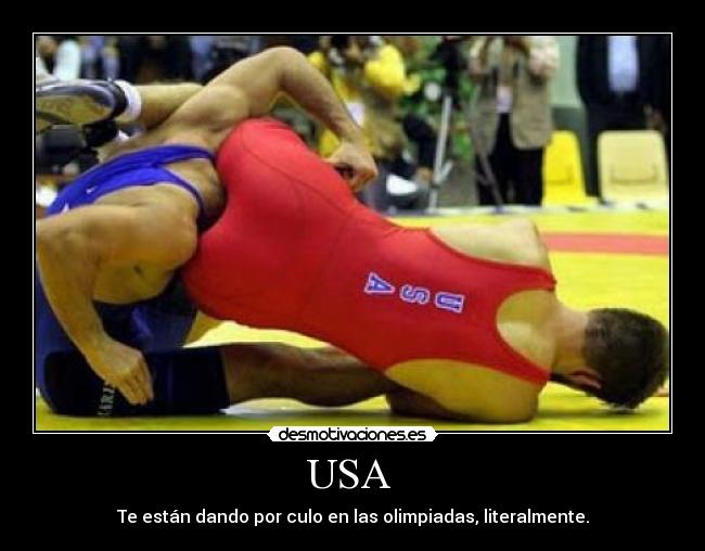 USA - Te están dando por culo en las olimpiadas, literalmente.