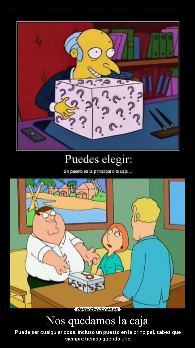 carteles caja desmotivaciones