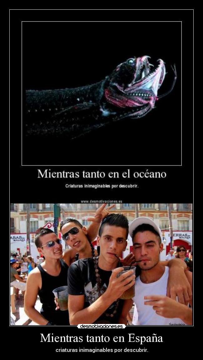 Mientras tanto en España - criaturas inimaginables por descubrir.