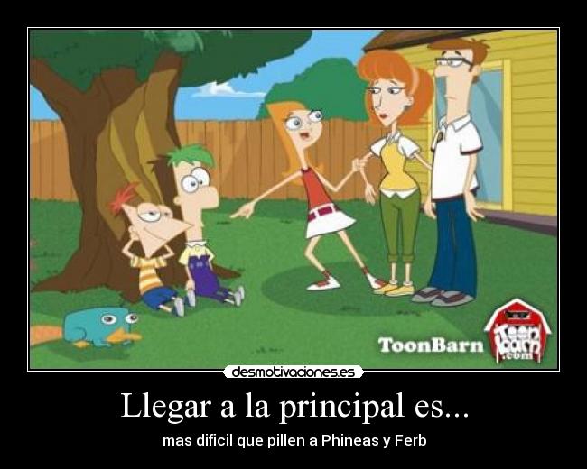 Llegar a la principal es... -