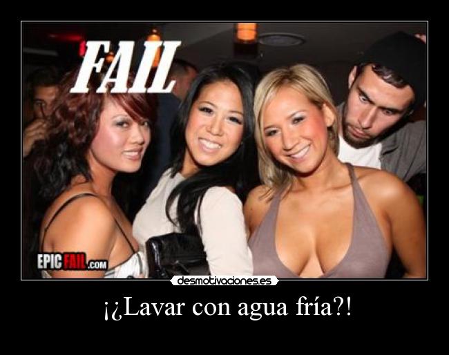 ¡¿Lavar con agua fría?! -