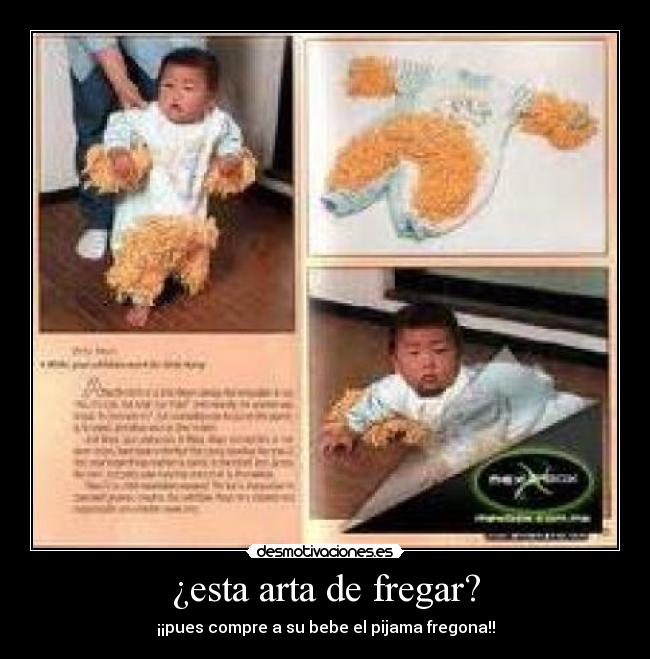 ¿esta arta de fregar? -