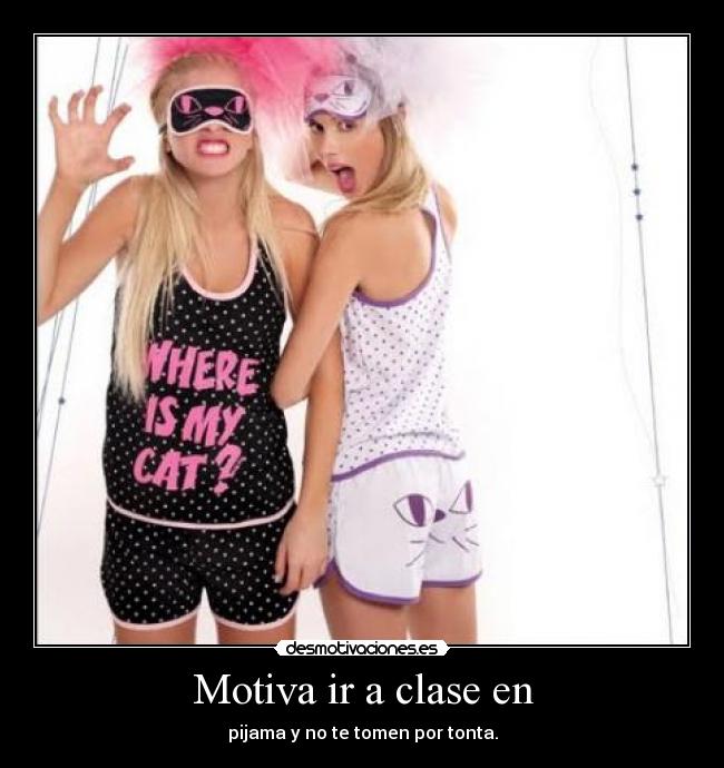 Motiva ir a clase en -