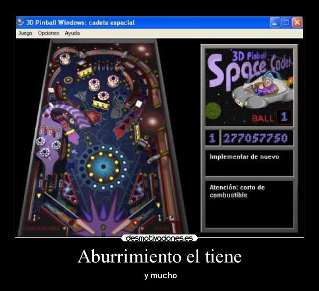 Aburrimiento el tiene - y mucho