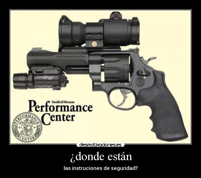 ¿donde están - las instruciones de seguridad?