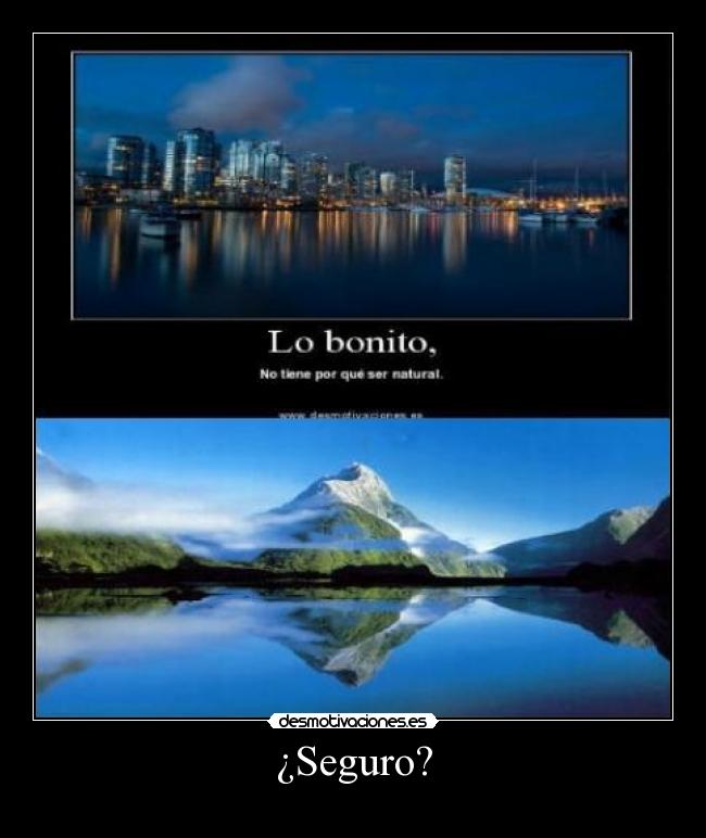 ¿Seguro? -