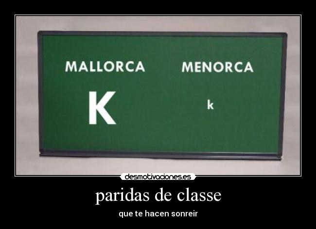 paridas de classe - que te hacen sonreir