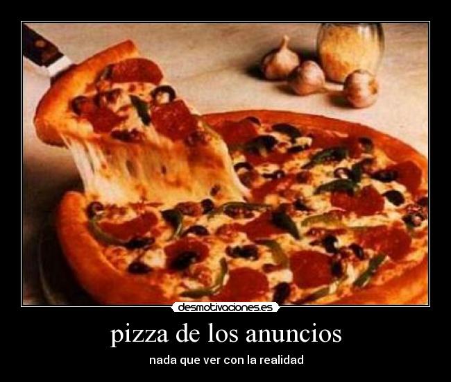 pizza de los anuncios -