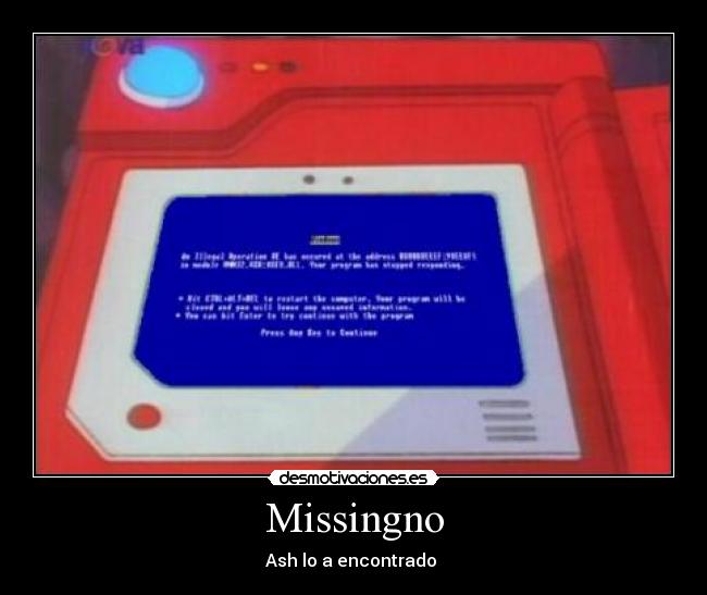 Missingno - Ash lo a encontrado 