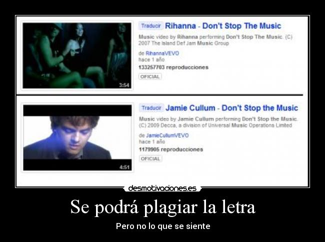 Se podrá plagiar la letra - 