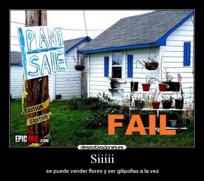 Siiiii - se puede vender flores y ser gilipollas a la vez