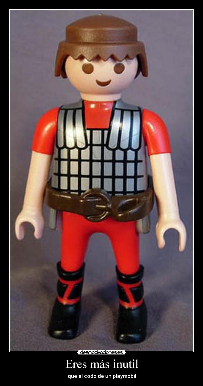 carteles codo playmobil desmotivaciones
