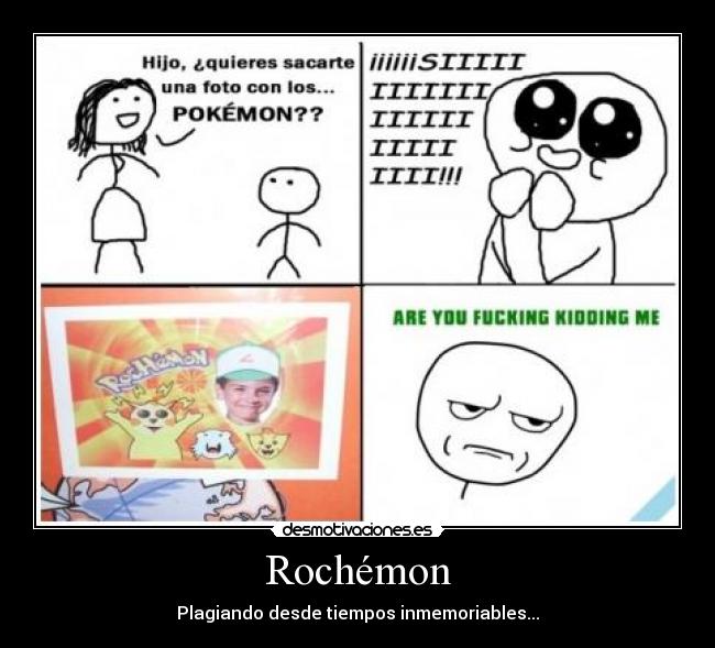 carteles are you fucking kidding madre hijo pokemon rochemon desmotivaciones