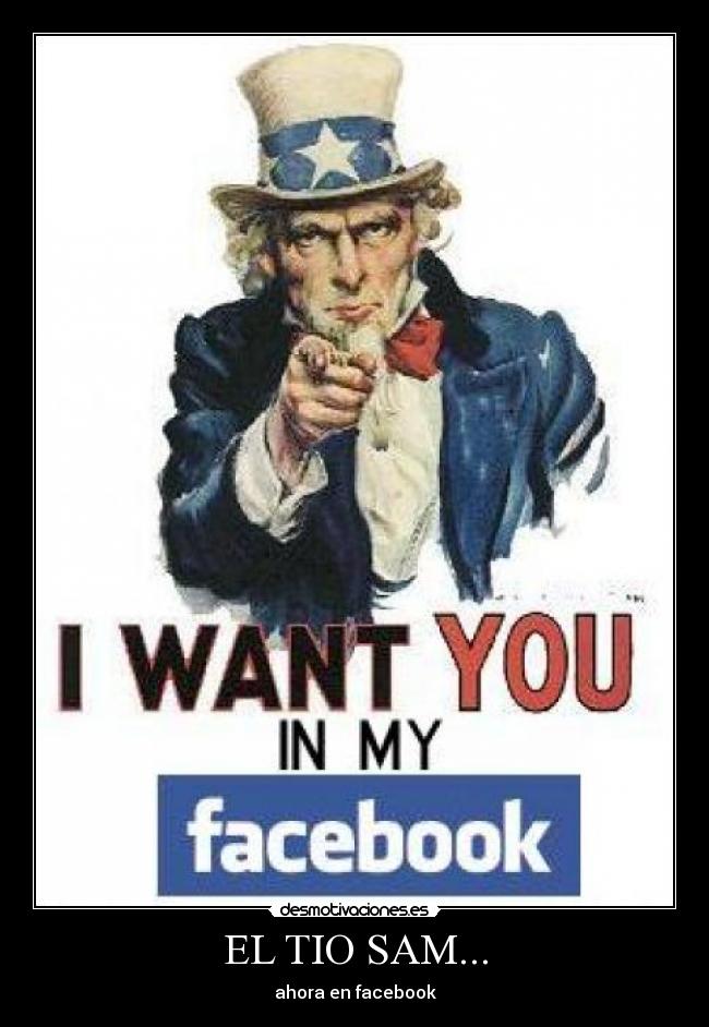 carteles facebook tio sam uncle sam want you facebook usa america desmotivaciones