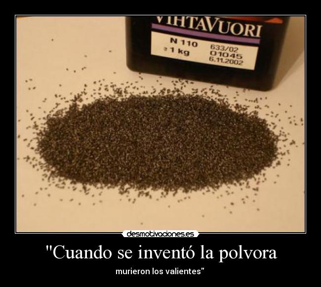 Cuando se inventó la polvora -