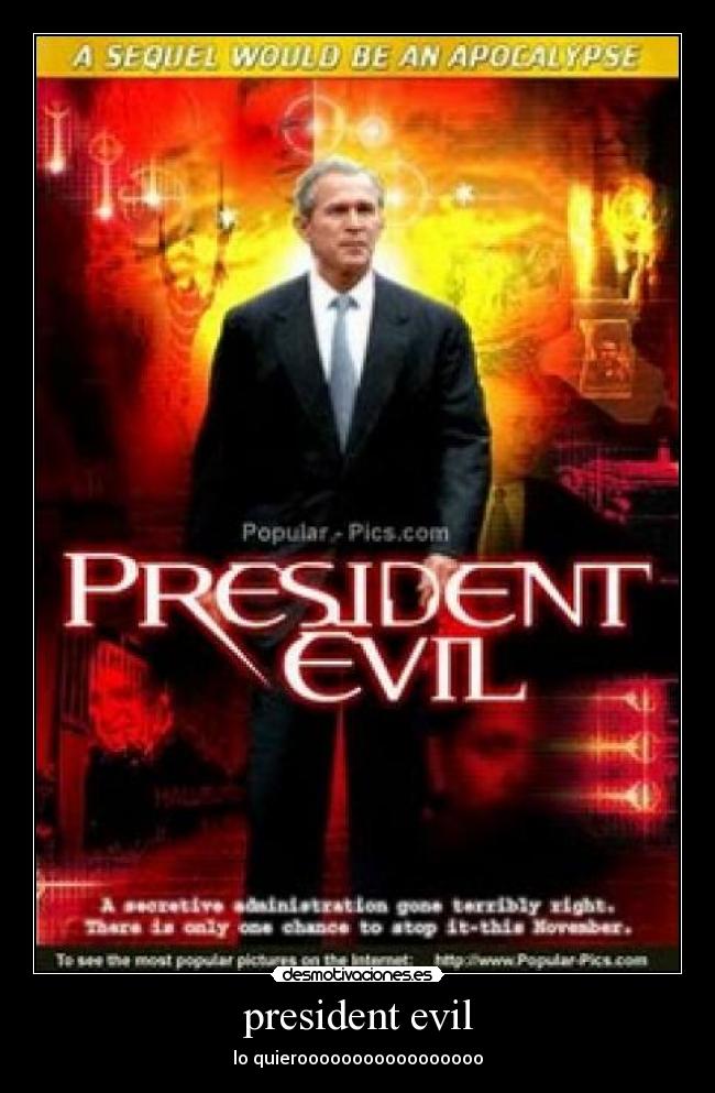 carteles president evil desmotivaciones