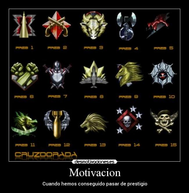 Motivacion - Cuando hemos conseguido pasar de prestigio