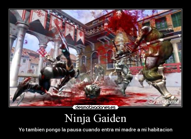 Ninja Gaiden - Yo tambien pongo la pausa cuando entra mi madre a mi habitacion