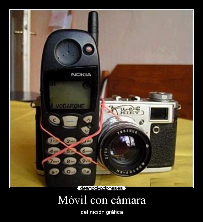 Móvil con cámara - definición gráfica