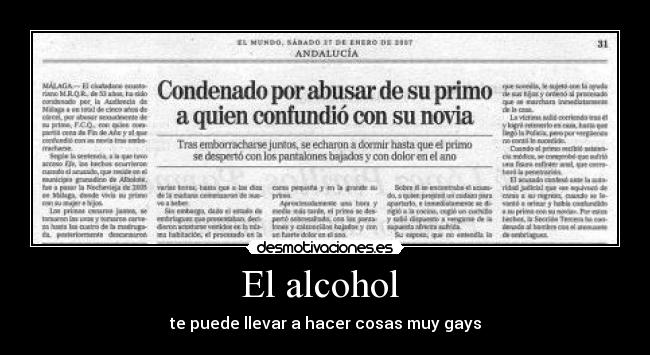 El alcohol -