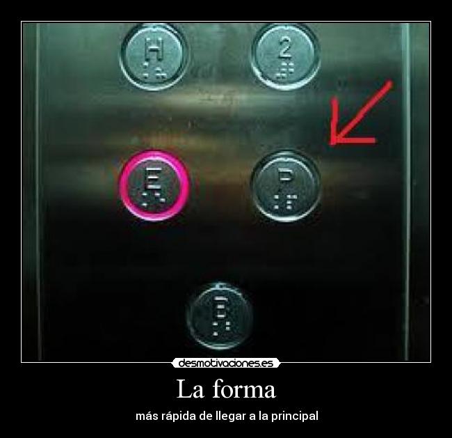 La forma - más rápida de llegar a la principal