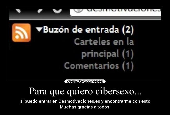 Para que quiero cibersexo... - 